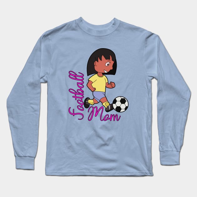 Football Mom Long Sleeve T-Shirt by DiegoCarvalho